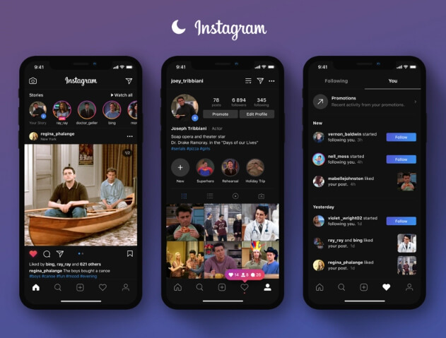 Instagramをダークモードに設定する方法を学ぼう